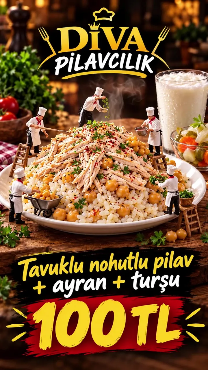DİVA Pilavcılık için hazırlanan reklam videosundan kapak karesi